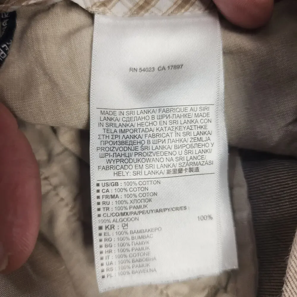 Banana Republic Kentfield Pant Men 34x30 Tan Twill Chino Trouser Tagged 35x32